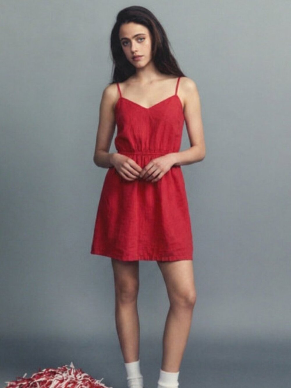 J. Crew Factory Red Midi Dress